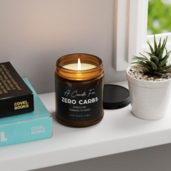 A Candle for Zero Carbs Scented Soy Candle (Multi-Size, Amber Jar)