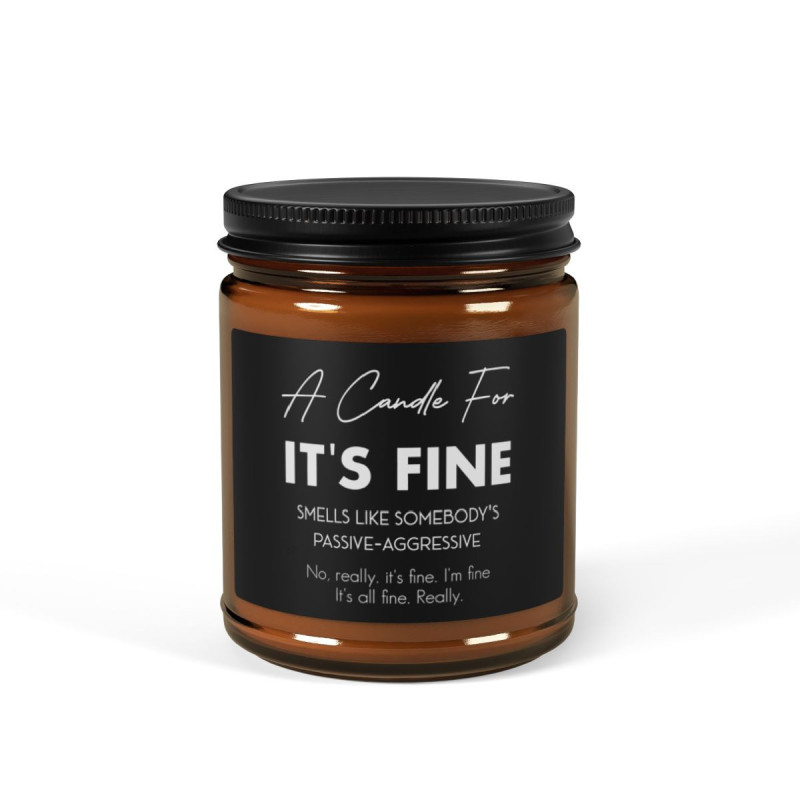 A Candle for It's Fine Scented Soy Candle (Multi-Size, Amber Jar)