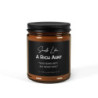 Smells like rich aunt, funny statement scented Soy Candle (Multi-Size, Amber Jar)