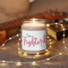 Breast Cancer I'm a fighter Scented Soy Candle Gift, 9oz