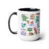 My Bible Affirmations Two-Tone Coffee Mugs, 15oz