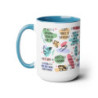 My Bible Affirmations Two-Tone Coffee Mugs, 15oz