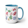 My Bible Affirmations Two-Tone Coffee Mugs, 15oz