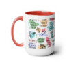 My Bible Affirmations Two-Tone Coffee Mugs, 15oz