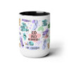 Kid Daily Affirmations Two-Tone Coffee Mugs, 15oz