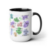 Kid Daily Affirmations Two-Tone Coffee Mugs, 15oz