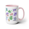 Kid Daily Affirmations Two-Tone Coffee Mugs, 15oz