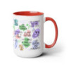 Kid Daily Affirmations Two-Tone Coffee Mugs, 15oz