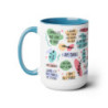 Mum Daily Affirmations Two-Tone Coffee Mugs, 15oz