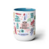 Mum Daily Affirmations Two-Tone Coffee Mugs, 15oz