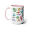 Mum Daily Affirmations Two-Tone Coffee Mugs, 15oz