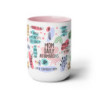 Mum Daily Affirmations Two-Tone Coffee Mugs, 15oz