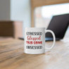 Stressed Blessed True Crime Obsessed Funny crime show Mug 11oz