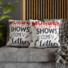 True Crime Show Fans Murder Shows and Comfy Clothes Funny Throw Pillow Spun Polyester Square Pillow Case