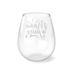 Mom Fuel Stemless Wine Glass, 11.75oz