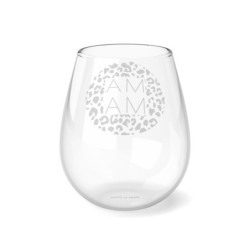 Leopard Print Mama Wine Stemless Wine Glass, 11.75oz