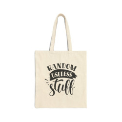 Random Useless Stuff Cotton Canvas Tote Bag