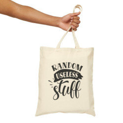 Random Useless Stuff Cotton Canvas Tote Bag