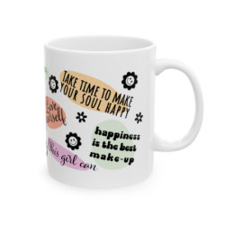 Dream Chaser Mug: Daily Delight Edition, Self love, Mental health Ceramic Mug, 11oz