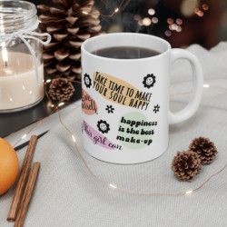 Dream Chaser Mug: Daily Delight Edition, Self love, Mental health Ceramic Mug, 11oz