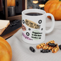 Dream Chaser Mug: Daily Delight Edition, Self love, Mental health Ceramic Mug, 11oz