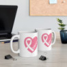 Breast Cancer Survivor Pink Ribbon Heart Gift Mug 11oz