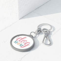 Dog Mom Keyring Tag