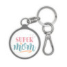 Super Mom Keyring Tag