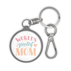 World's Greatest Mom Keyring Tag