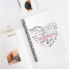 Mama Heart Words Spiral Notebook - Ruled Line