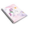 Girls unicorn school notes journal notebook - Ruled Line