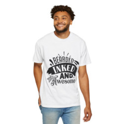 Bearded Inked and Awesome Dad T-shirt