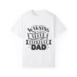 Warning Sleep Deprived Dad Funny T-shirt