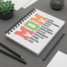 Mom Motivational Words Print Design Spiral Bound Journal