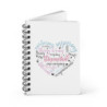 Stepmother Stepmom Heart Design Words Spiral Bound Journal