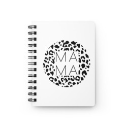 Fierce Mama Leopard Print Design Spiral Bound Journal