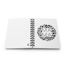 Fierce Mama Leopard Print Design Spiral Bound Journal