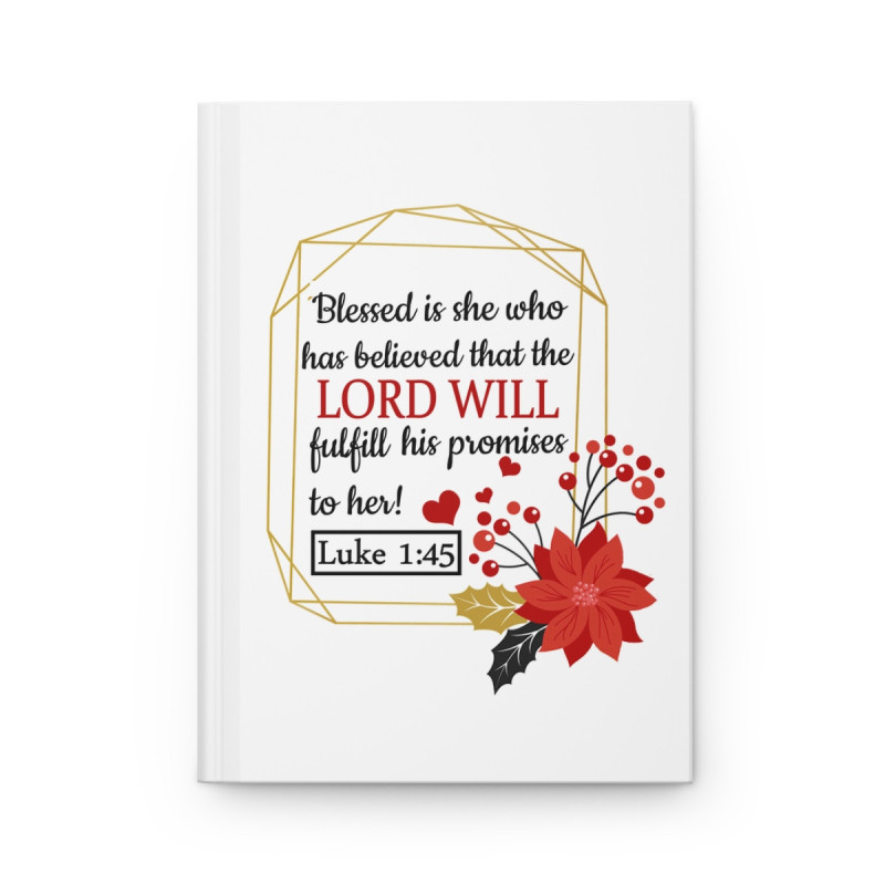 Inspirational Christian Art Blessed Is She Christian Art Hardcover Journal Matte