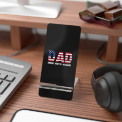 Dad - The Man, The Myth, The Legend Smartphone Stand US Flag Day 4th of July Themed Display Stand for Smartphones