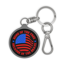 4th of July themed Flag Day Keyring Tag