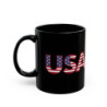 US Flags 4th of July themed Flag Day Black Mug (11oz, 15oz)