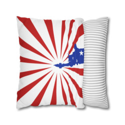 Statue of Liberty 4th of July themed Flag Day Spun Polyester Square Pillow Case