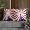 Statue of Liberty 4th of July themed Flag Day Spun Polyester Square Pillow Case