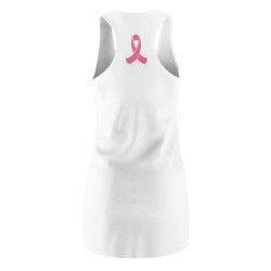 Breast Cancer Awareness Pink Ribbon Angel Wings Women's Racerback Dress