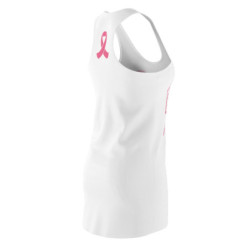 Breast Cancer Awareness Pink Ribbon Angel Wings Women's Racerback Dress