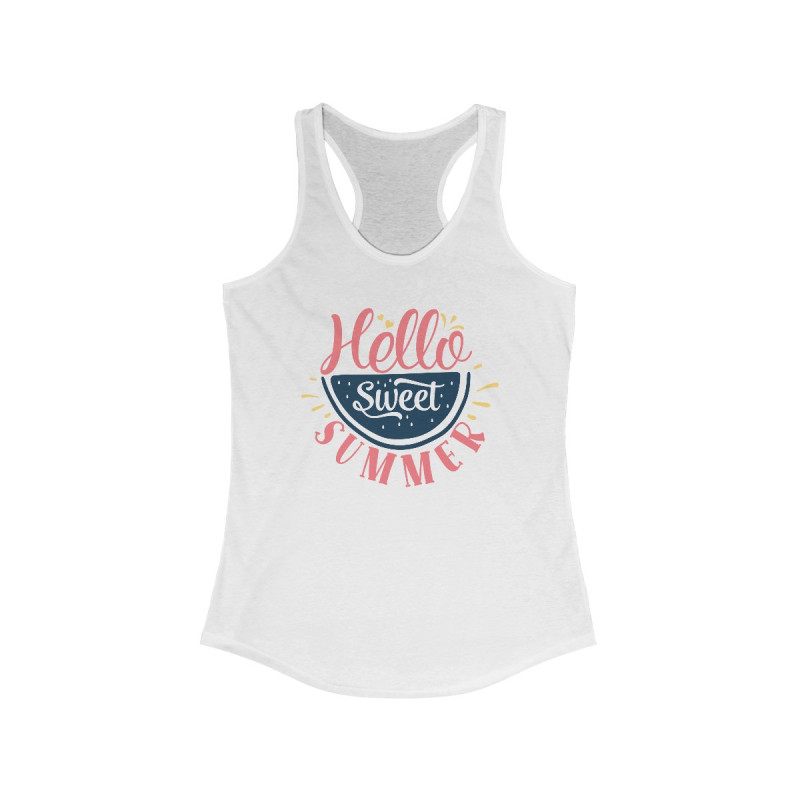 Hello Sweet Summer Women's Ideal Racerback Tank