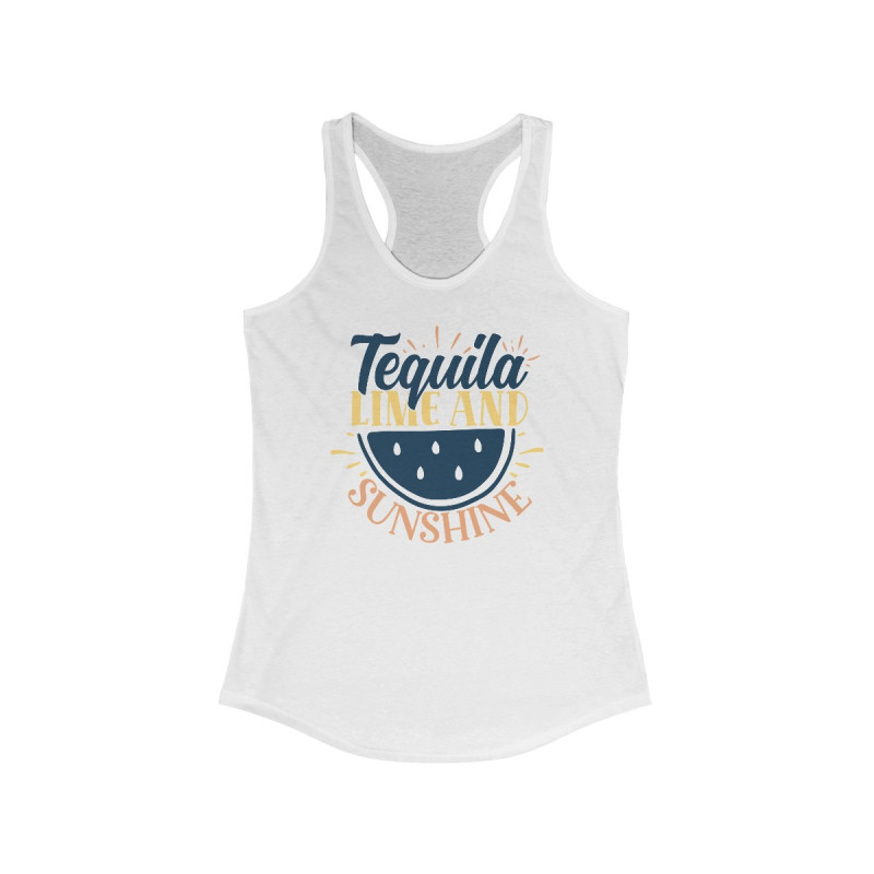 Tequila Lime and Sunshine Women's Ideal Racerback Tank