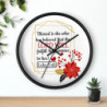 Blessed Is She Christian Art Wall clock