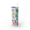 My Daily Bible Affirmations Skinny Tumbler with Straw, 20oz