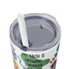 My Daily Bible Affirmations Skinny Tumbler with Straw, 20oz